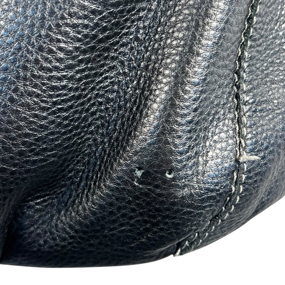 The Sak Women's Iris Hobo Shoulder Bag Black Pebble Leather - Picture 3 of 10